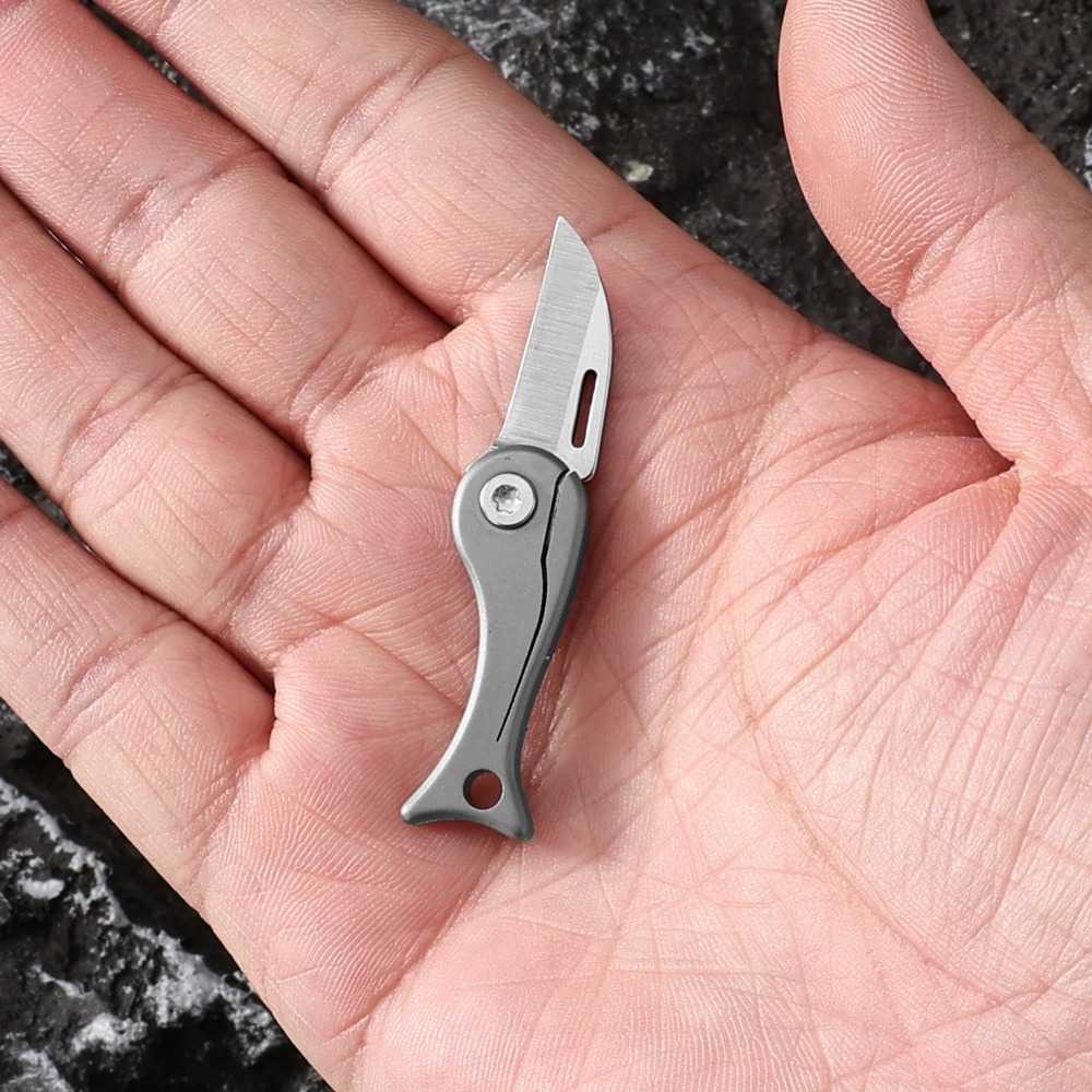 Edc Concealed Carry Knife - New Retro Mini Titanium Alloy Daily