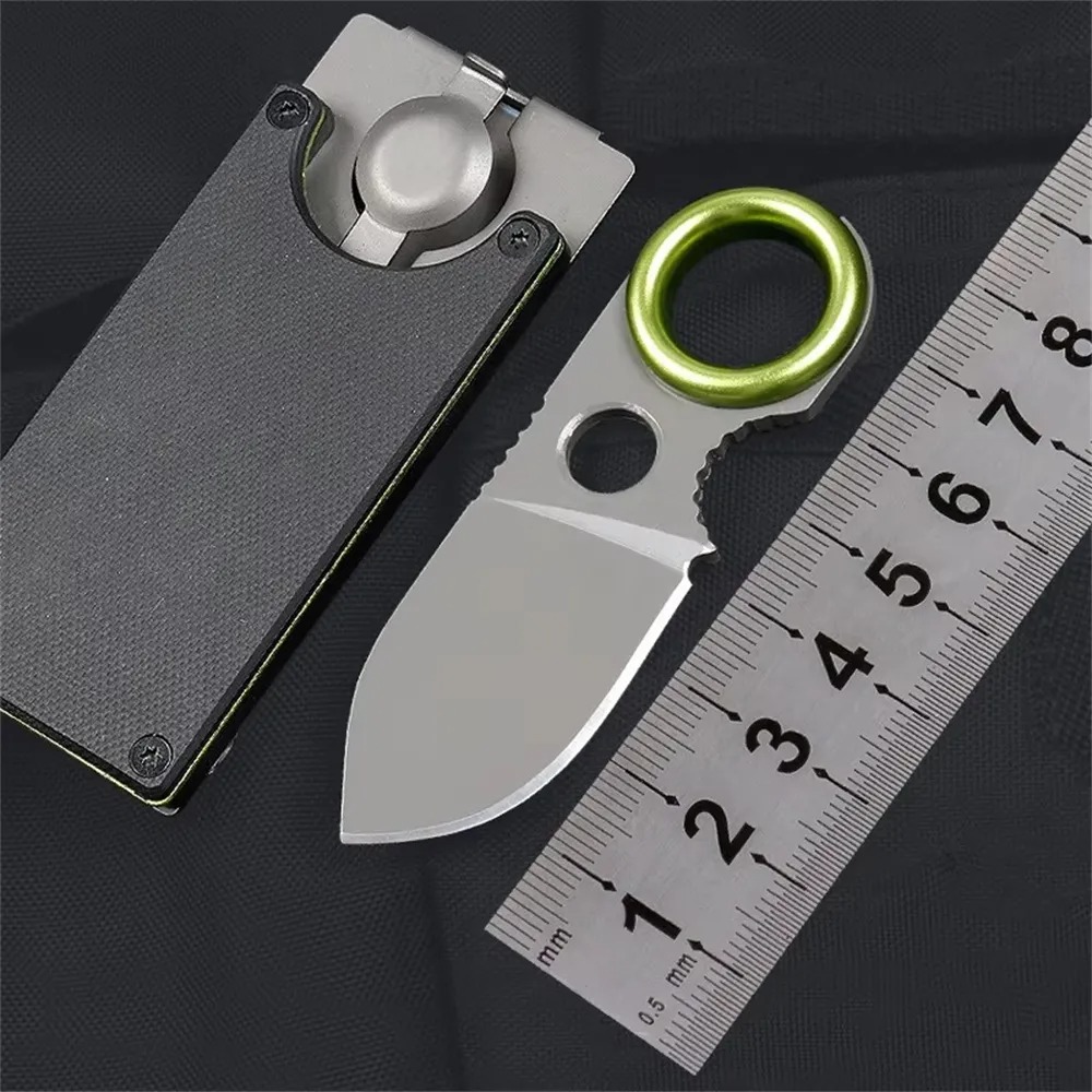 Edc Carry Fixed Blade - Mini EDC Ring Fixed Blade Knife