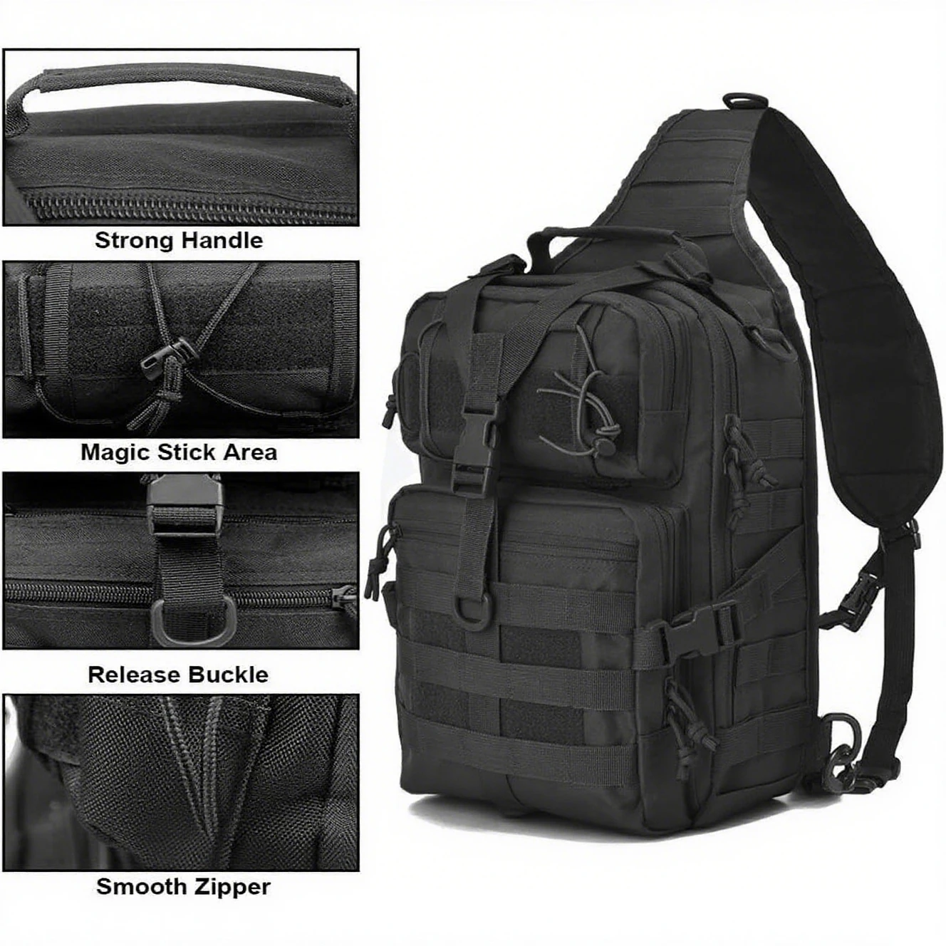 Edc Pistol Carry Bag - Tactical Sling Backpack Shoulder Gun Bag