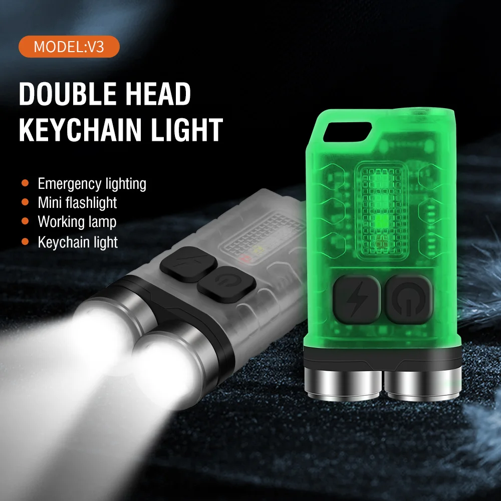 BORUiT V3 LED Keychain Portabl - đánh giá và giá Keychain Flashlight