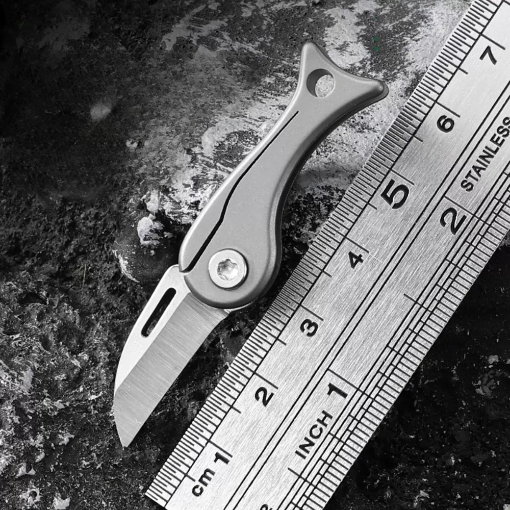 New Retro Mini Titanium Alloy  - đánh giá và giá Edc Concealed Carry Knife