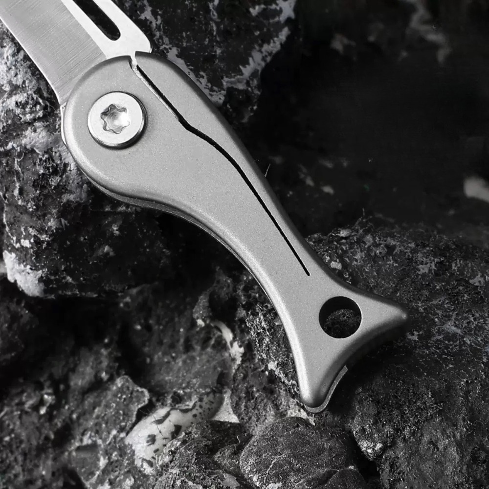 New Retro Mini Titanium Alloy  - đánh giá và giá Edc Concealed Carry Knife