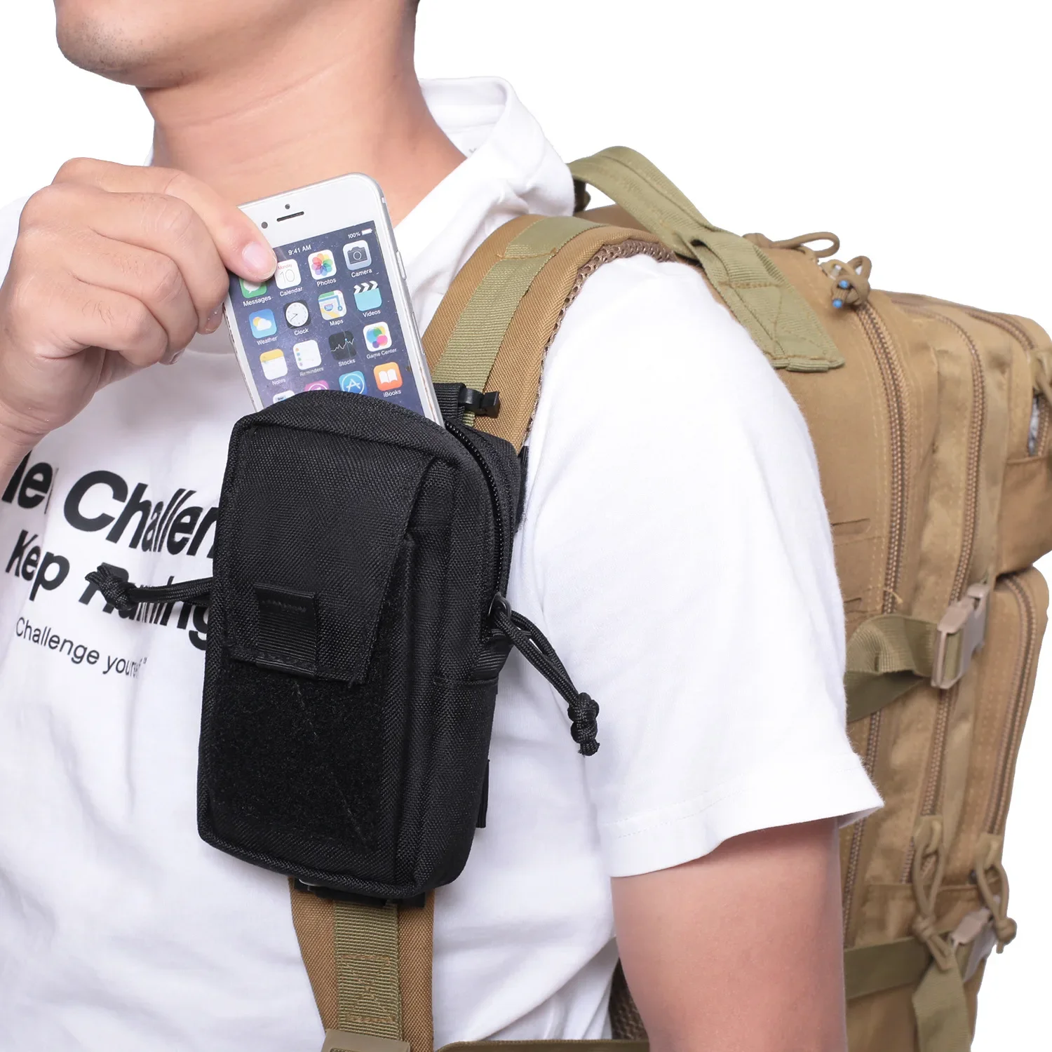 Molle Backpack Strap Bag Phone - đánh giá và giá Edc Carry Belt