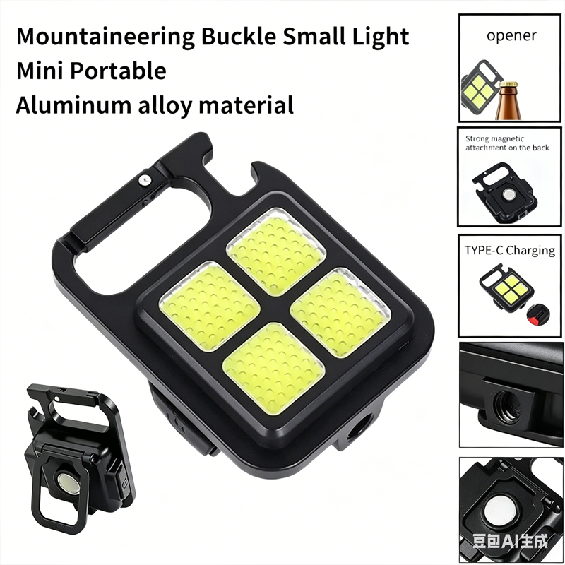 4 Lamp Beads Outdoor Strong Li - đánh giá và giá Keychain Flashlight