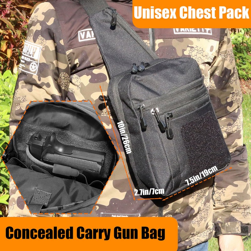 New Tactical Chest Bag Pistol  - đánh giá và giá Edc Carry Gun
