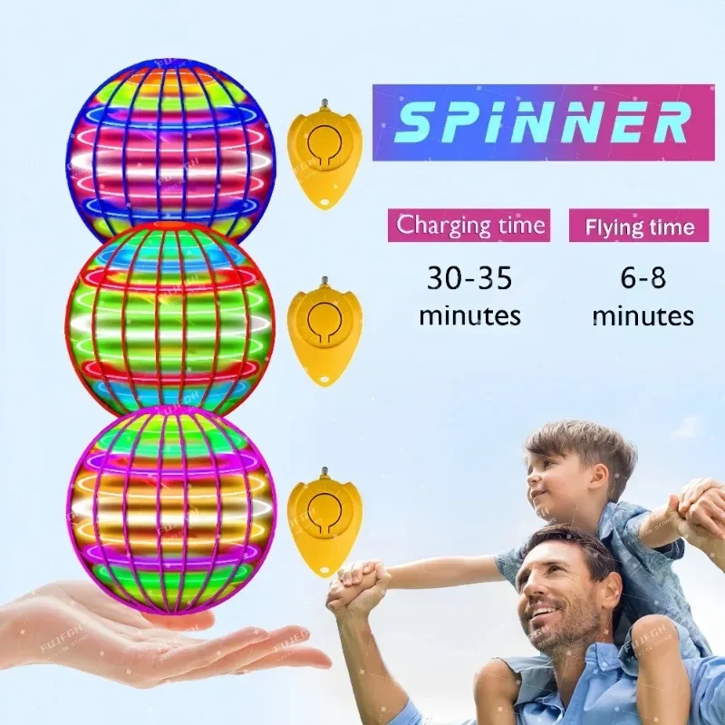 LED Light Up Flying Orb Boomer - đánh giá và giá Fidget Spinner Bearing