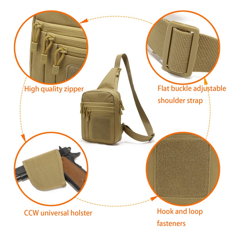 EDC 1000D Tactical Chest Bag P - đánh giá và giá Edc Carry Gun
