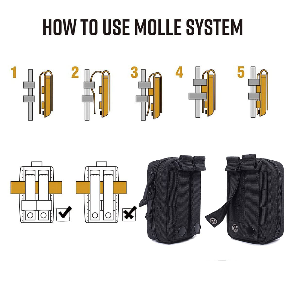 Tactical Mini Belt Pouches, Mu - đánh giá và giá Edc Carry Belt