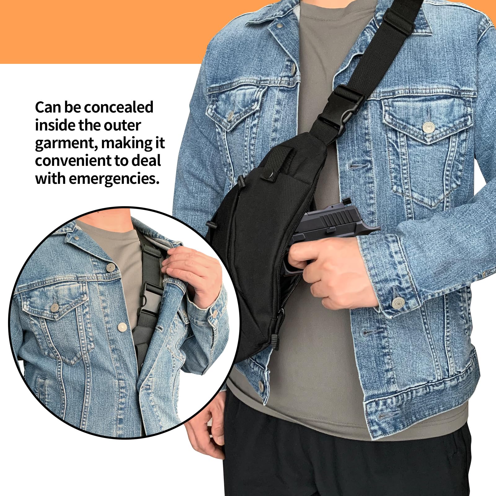 Tactical Crossbody Sling Bag E - đánh giá và giá Edc Pistol Carry Bag
