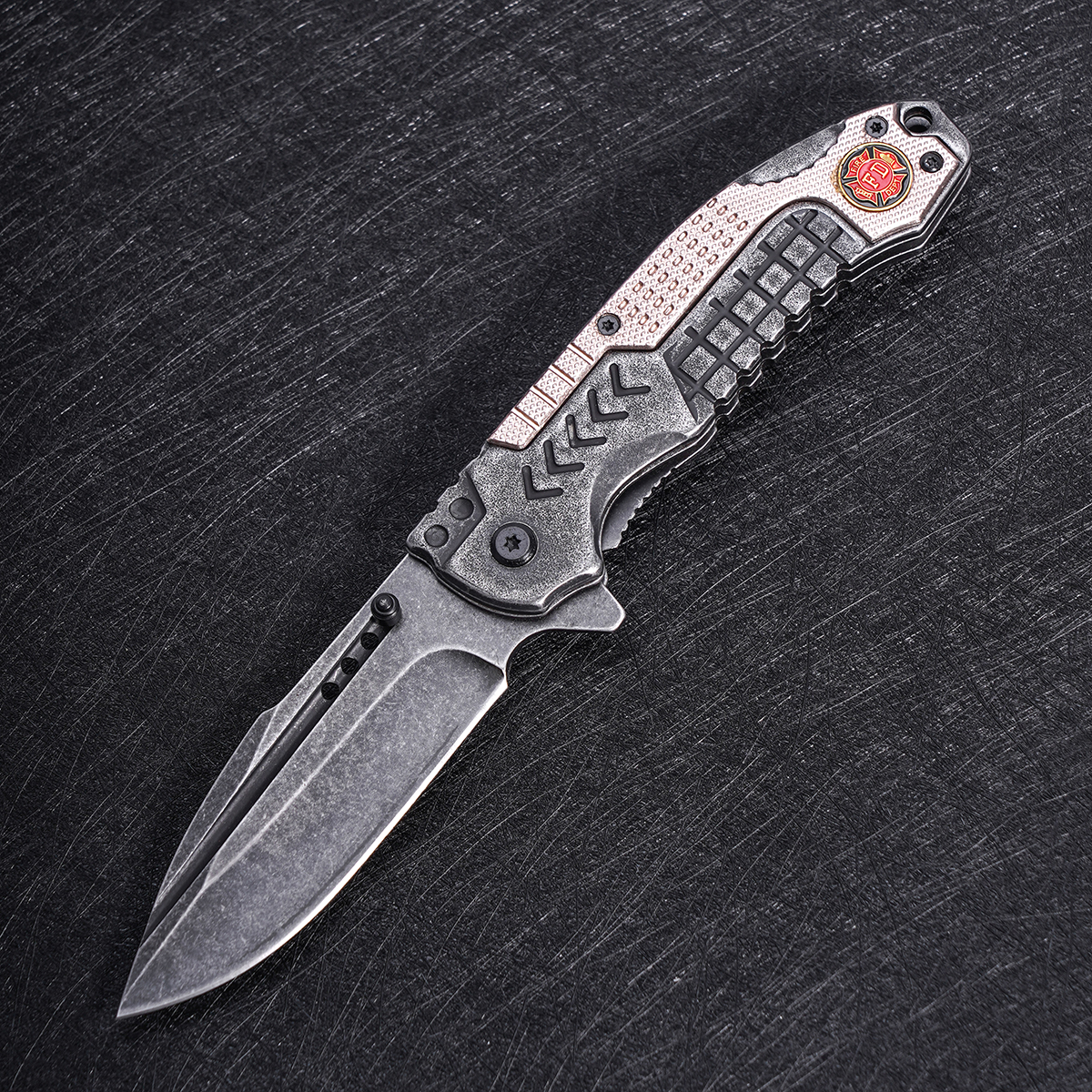 Premium Stonewashed Stainless  - đánh giá và giá Edc Day Carry